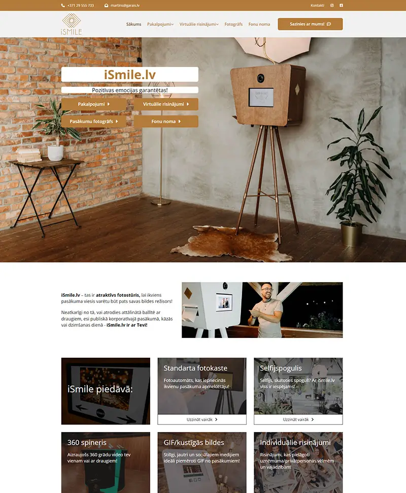 ismile.lv mājaslapas izstrāde